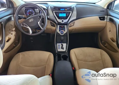 2012 Hyundai Elantra Gls z USA, uszkodzony, nr VIN 5NPDH4AE8CH141241